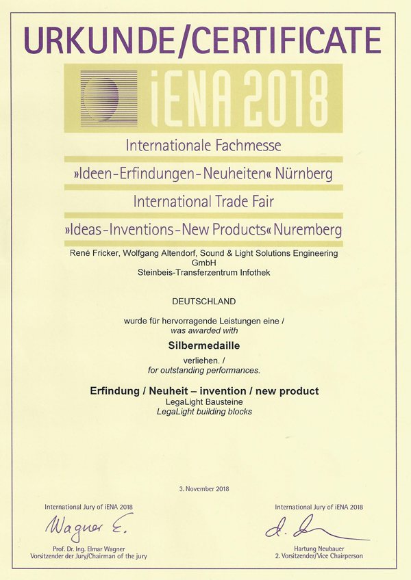 iENA 2018 Award